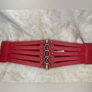 Red Stretchy Fashionable Belt